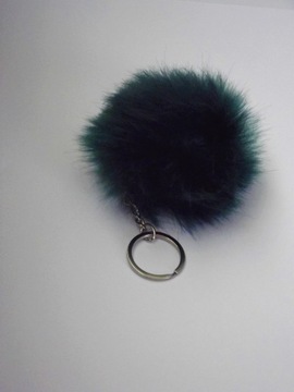 POMPON BRELOK FUTRO KEYCHAIN ZAWIESZKA DO KLUCZY
