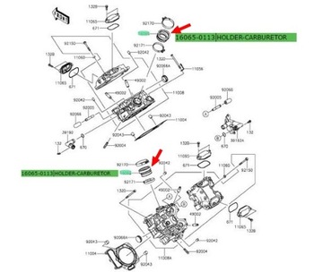 ВПУСКНАЯ ТРУБА Kawasaki KVF750 BRUT FORCE 2008-23 гг.