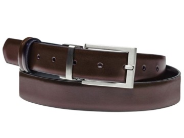 Реверсивный кожаный мужской брючный ремень GREG P1 90