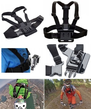 SZELKI na klatkę głowę ZESTAW do GoPro 5 4 session