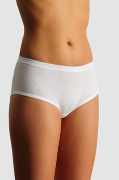 XL białe majtki figi slipy beszwowe damskie bawełna 100% XL / 42