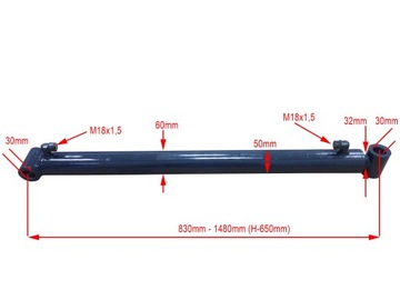 ГИДРАВЛИЧЕСКИЙ ЦИЛИНДР ХОД 650 SONAROL