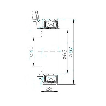 2204010 КАТУШКА КОМПРЕССОРА КОНДИЦИОНЕРА CVC SP17 CHEVROLET GM OPEL VAUXHALL