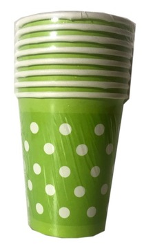 Kubki kubeczki urodzinowe 250ml papierowe 8sztuk