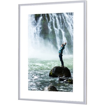 RAMA ALUMINIOWA SREBRNA 70x100 - RAMKA 100x70 CM