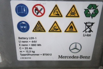 BATERIE MERCEDES W222 FACELIFT A0009824205 HYBRIDNÍ