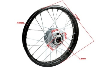 ОБОД ПЕРЕДНЕГО КОЛЕСА КРЕСТОВЫЙ 4T 110 125 14 ДЮЙМОВ 1,40x14