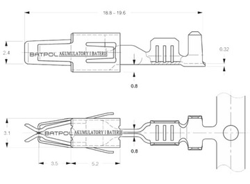 РАЗЪЕМ «МАМА» VW JPT 0,5–1,0 мм2 000979133E