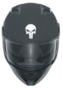 PUNISHER CZASZKA naklejka na kask na motocykl bak