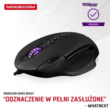 ПРОВОДНАЯ ИГРОВАЯ МЫШЬ 12400 DPI RGB USB MODECOM VOLCANO GMX5 BEAST