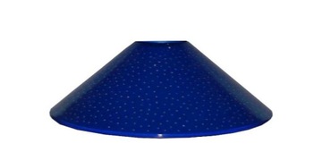 Klosz do lamp wiszących E14 STOŻEK niebieski 25cm