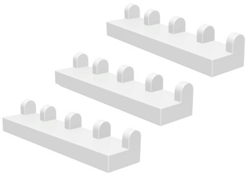 02901a LEGO 4625 4264365 4258048 4188632 462501 - płytka zawias biały 3szt