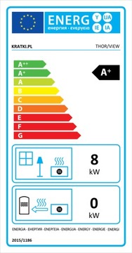 Kominek Piec Wolnostojący Stal Thor View 5,5-10kW