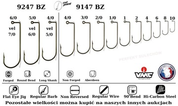 50 литейных головок JIG HOOK VMC 9147BZ № 1