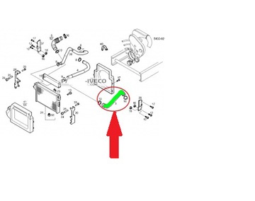 ТРУБКА ТУРБОИНТЕРКУЛЕРА IVECO DAILY 2.3 504003918