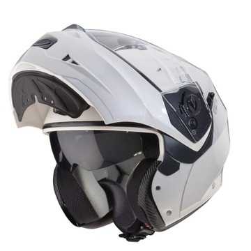 Kask szczękowy CABERG DUKE II Biały Perłowy -XL