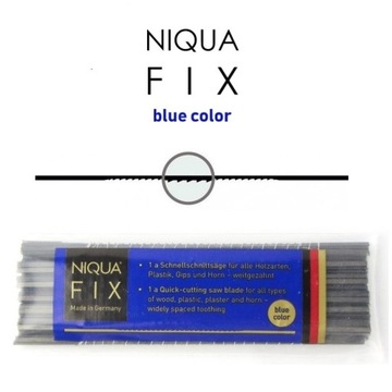 Пила для волос FIX BLUE N12, 130 мм NIQUA