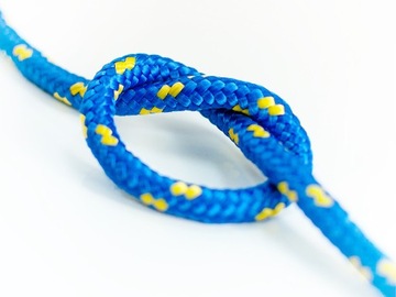 Lina Polipropylenowa 4mm Pleciona uniwersalna Żeglarska NIEBIESKA 100m