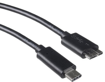 Kabel przewód przejściówka USB 3.0 Micro B - USB C