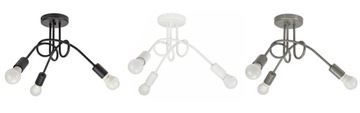 ŻYRANDOL LAMPA NOWOCZESNA 261-3 3PŁ LOFT BLACK