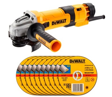 DeWalt DWE4257 SZLIFIERKA 125mm 1500W +10szt TARCZ