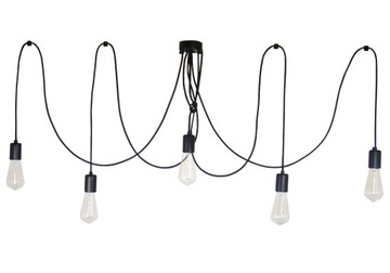 LAMPA WISZĄCA SUFITOWA PAJĄK 5 SPIDER 5 NEW MODEL