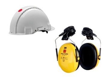 3M KASK HEŁM OCHRONNY G3000 + PELTOR OPTIME ZESTAW