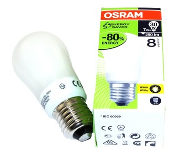 ŻARÓWKA ENERGOOSZCZĘDNA OSRAM DULUXSTAR 7W=30W E27