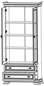 фото ориг. №2, Showcase to salon canteens office room furniture room rack great bark krw2