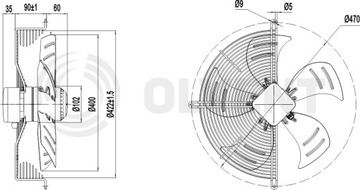 Вытяжной вентилятор для радиаторов OLVENT 400