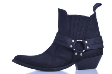 SUPER MĘSKIE KOWBOJKI K-609 100% Skóra roz.39-46