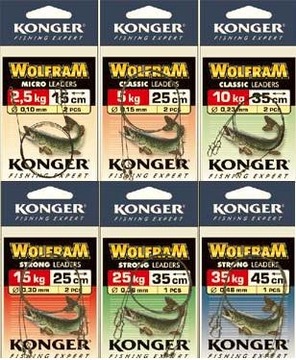 Przypony Wolframowe Konger Classic 15cm 10kg 2szt
