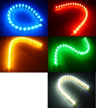 MODUL 24 LED TUNING NEON LIŠTA PANEL OHEBNÁ 12V