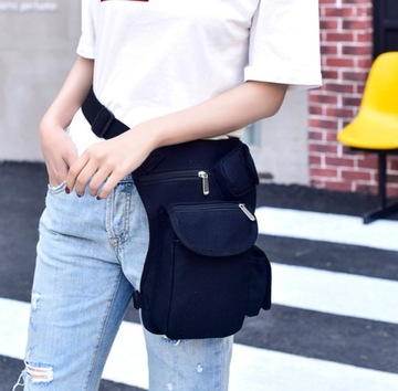 Стильная мужская мотоциклетная сумка на бедро.