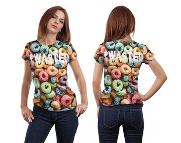 KOSZULKA 3D T-shirt CIASTECZKA XL MODNA PL