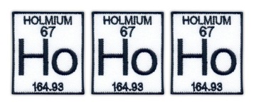 Naszywki Ho Ho Ho - prezent dla chemika! HAFT