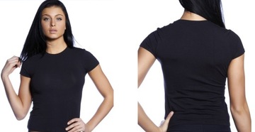 DOREANSE:TOP KOSZULKA T-shirt MODAL 9367 :L:CZARNA