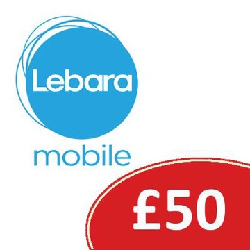 Пополните счет Lebara Mobile на £50, Англия, Великобритания