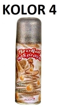 BROKAT W SPRAYU ZŁOTY SREBRNY CZERWONY 250ML SPRAY