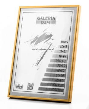 Рамка АЛЮМИНИЕВАЯ рама 50х70 оргстекло, АНТИ-ОТРАЖЕНИЕ