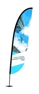 Флаг с печатной графикой 86х502 см Zoom Crest