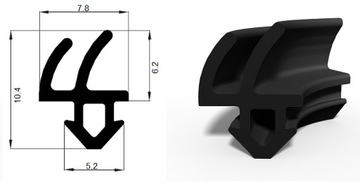 Уплотнитель оконный уплотнитель S-1388 REHAU