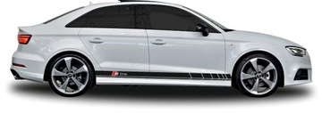 Наклейки на AUDI A3 S3 Limousine S-line MATT BLACK