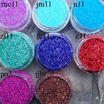 вбейте мелкий блеск GLITTER в пыль из КОНТЕЙНЕРА ФОЛЬГИ