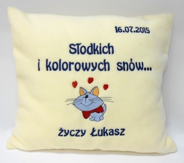 Poduszka z dedykacją prezent chłopaka dziewczyny !