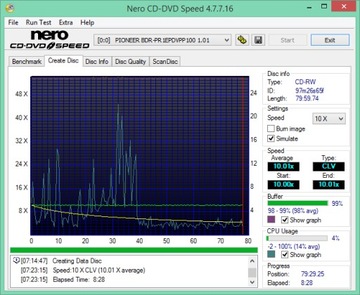 TDK CD-RW x1-x4 перезаписываемый 1 шт. slimCD с логотипом