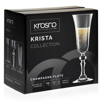 KROSNO Krista kieliszki do szampana musujące 150ml