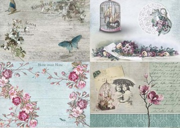 Papier do Decoupage KLASYCZNY A4 D0572