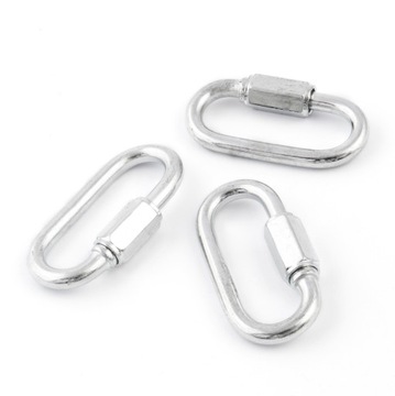OGNIWO SKRĘCANE Ocynkowane 3,5mm Łącznik łańcucha Ocynk 10 szt.