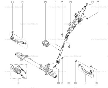 НАКОНЕЧНИК РУЛЕВОЙ ТЯГИ MASTER 2010- 2.3 DCI